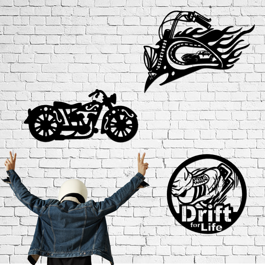 Image de la collection de décorations murales auto-moto d'Artsteel